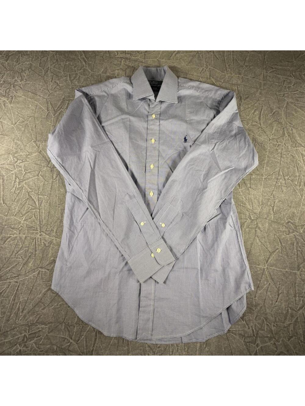 Ralph Lauren Shirt Men's 15 1/2 Blue Regent Classic Fit